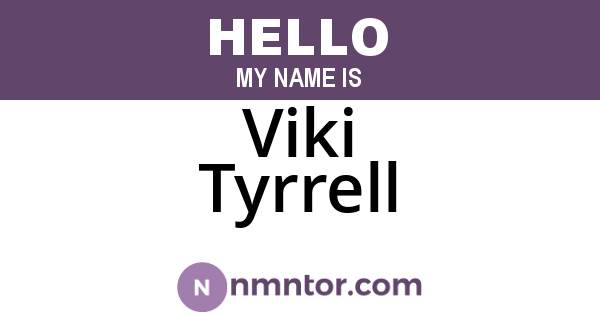 Viki Tyrrell
