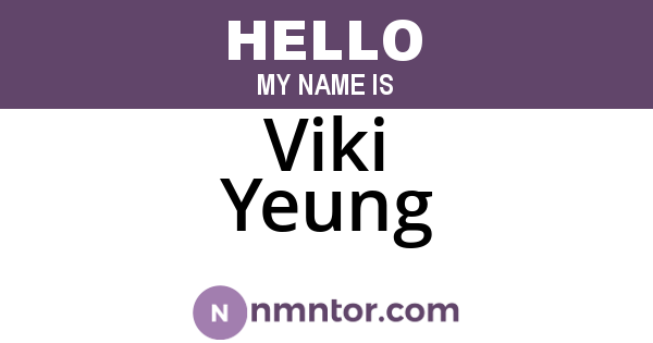 Viki Yeung