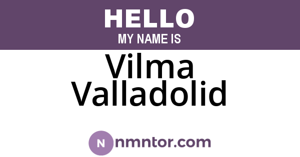 Vilma Valladolid