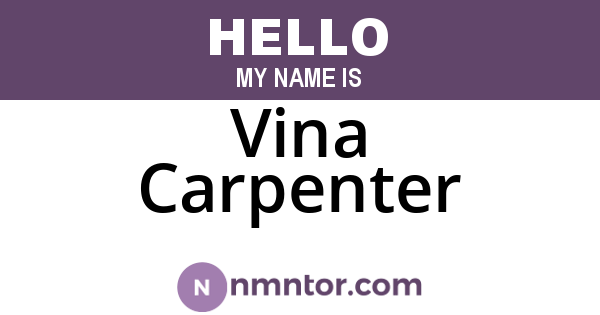 Vina Carpenter