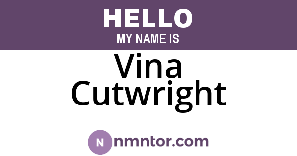 Vina Cutwright