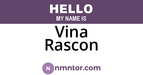 Vina Rascon