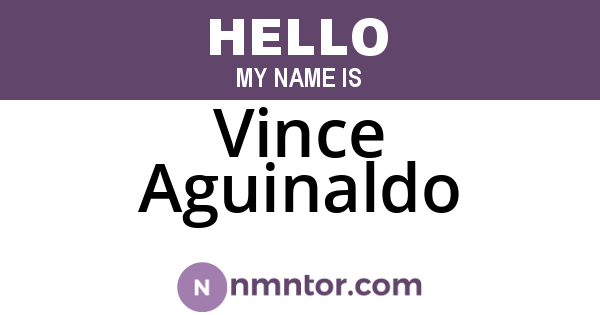 Vince Aguinaldo