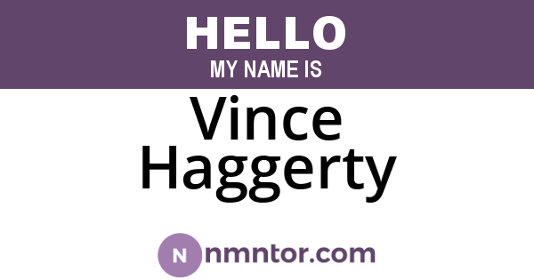 Vince Haggerty