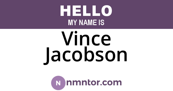 Vince Jacobson