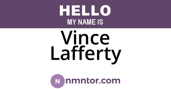 Vince Lafferty