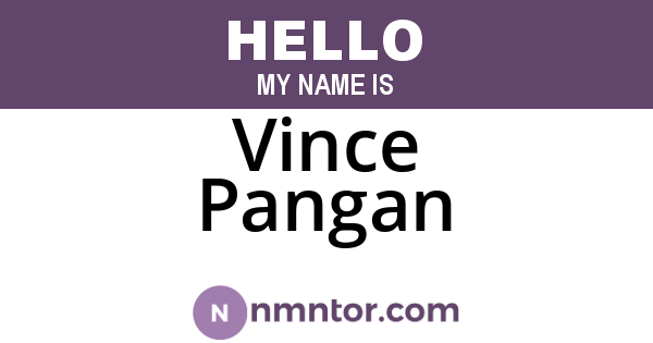 Vince Pangan