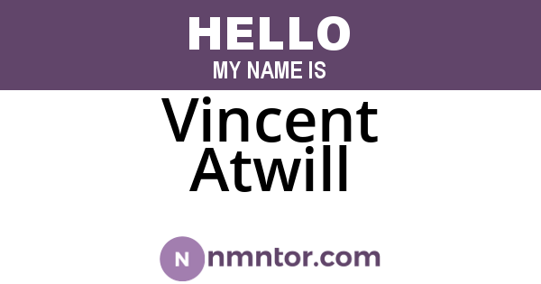 Vincent Atwill