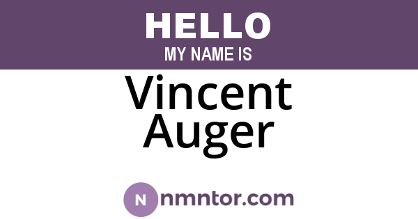 Vincent Auger