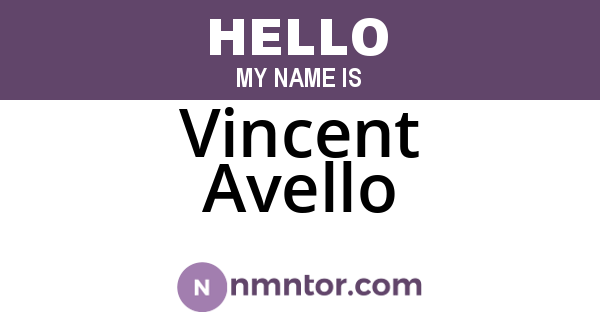Vincent Avello