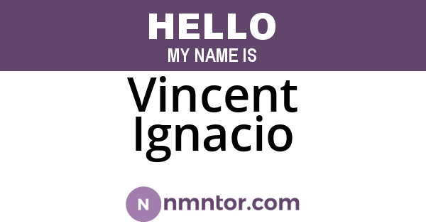 Vincent Ignacio