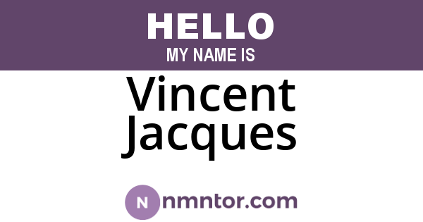 Vincent Jacques