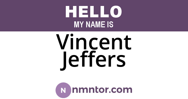 Vincent Jeffers