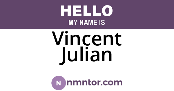 Vincent Julian