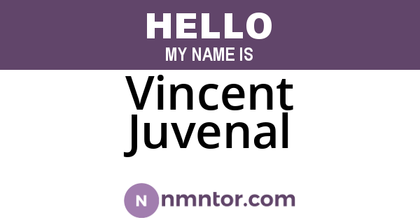 Vincent Juvenal