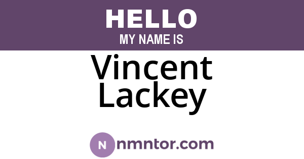 Vincent Lackey