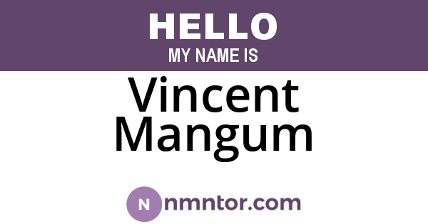 Vincent Mangum