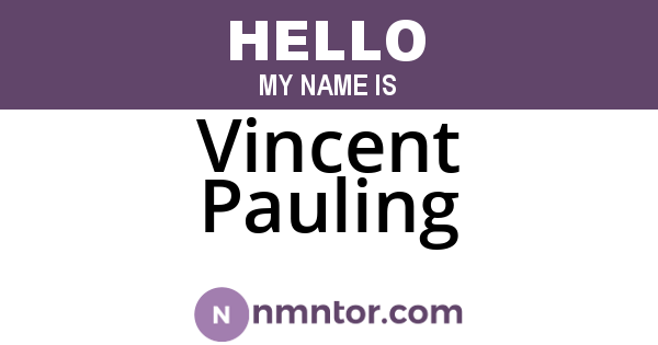 Vincent Pauling