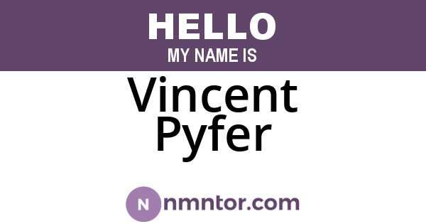 Vincent Pyfer