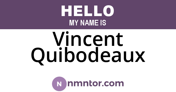 Vincent Quibodeaux