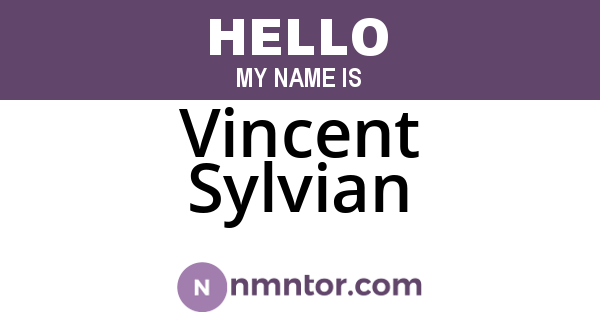 Vincent Sylvian