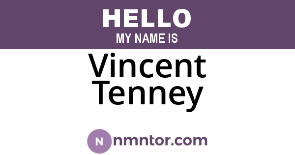 Vincent Tenney