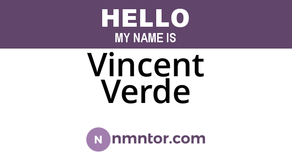 Vincent Verde