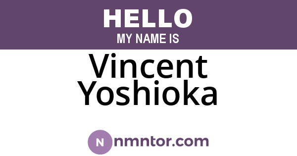 Vincent Yoshioka