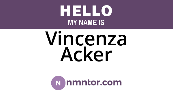 Vincenza Acker