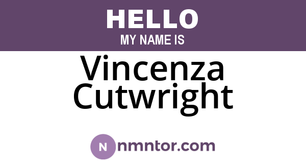 Vincenza Cutwright