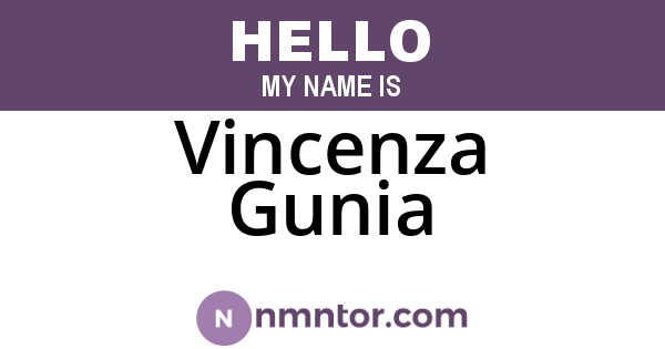 Vincenza Gunia