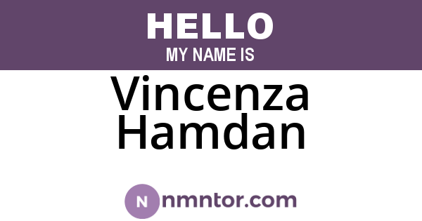 Vincenza Hamdan