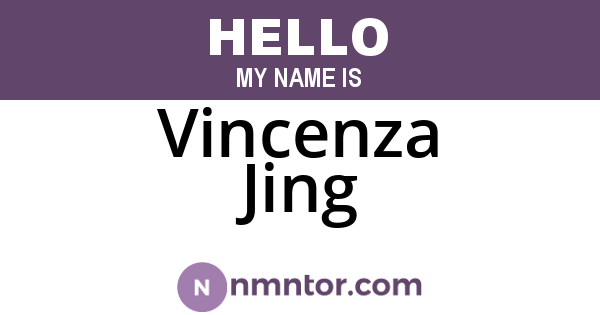 Vincenza Jing