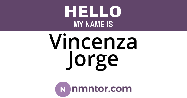 Vincenza Jorge