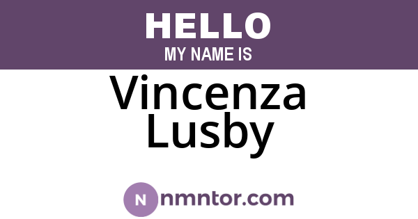 Vincenza Lusby
