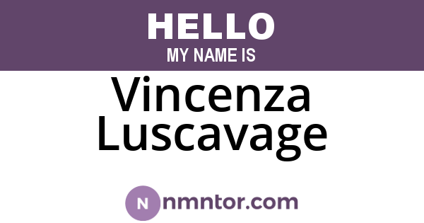 Vincenza Luscavage