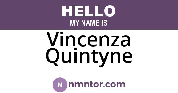 Vincenza Quintyne