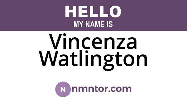 Vincenza Watlington
