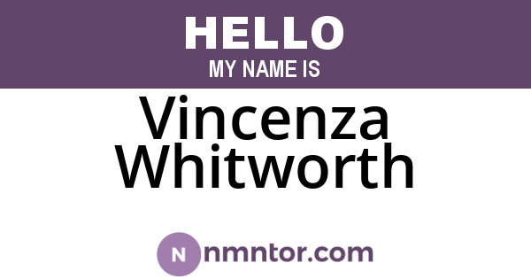 Vincenza Whitworth