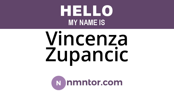 Vincenza Zupancic