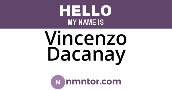 Vincenzo Dacanay