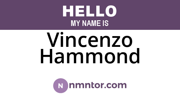 Vincenzo Hammond