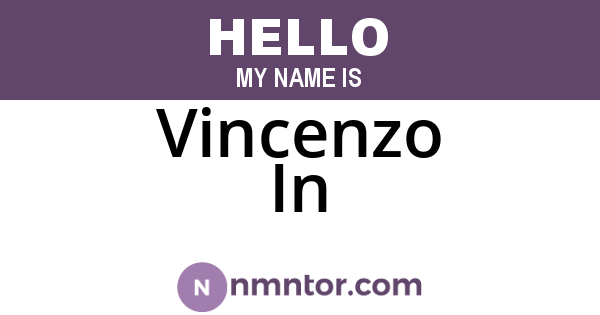 Vincenzo In