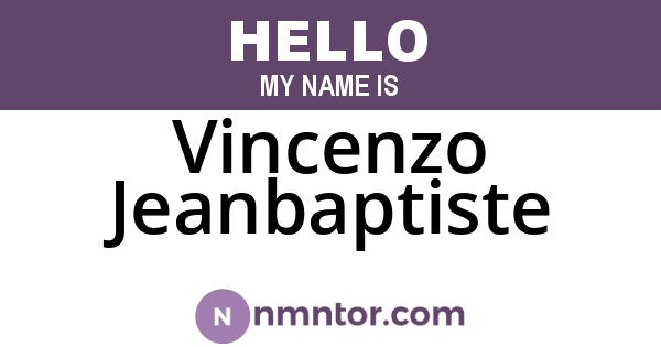 Vincenzo Jeanbaptiste