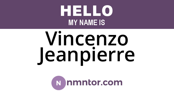 Vincenzo Jeanpierre