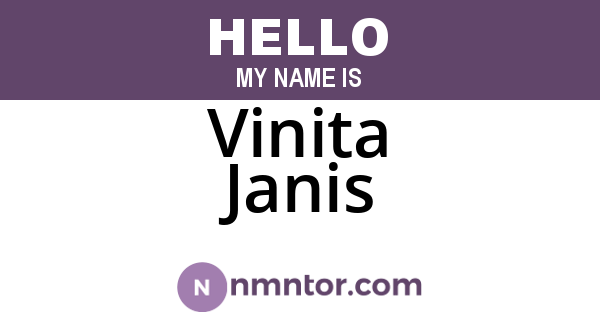 Vinita Janis