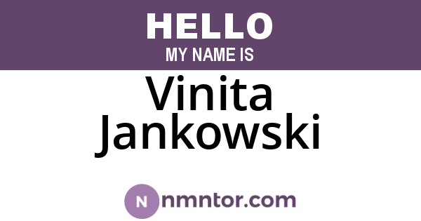 Vinita Jankowski