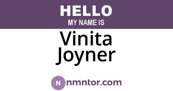 Vinita Joyner