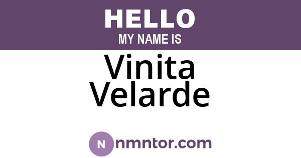 Vinita Velarde
