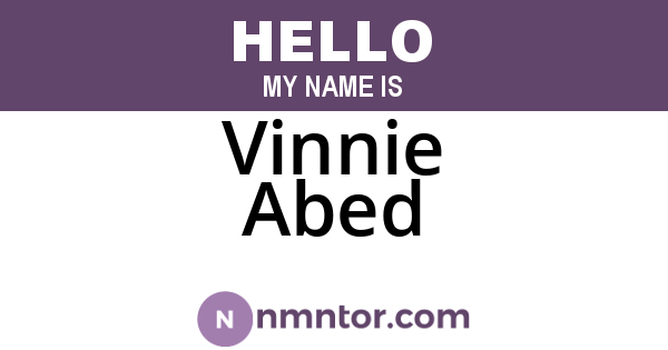 Vinnie Abed